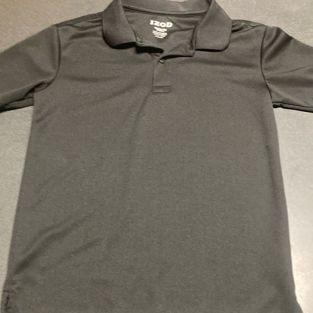 Black Izod polo shirt